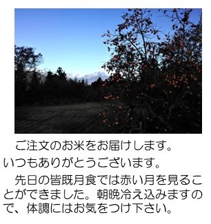 柿と雪山1